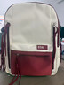 雙星（doublestar）書(shū)包初高中生背包男女大容量背包校園簡(jiǎn)約百搭雙肩包耐磨防潑水 白紅色【帶流淚小貓掛件】 曬單實(shí)拍圖