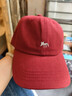 法派顯臉小棒球帽小狐貍刺繡鴨舌帽男女遮陽(yáng)帽 酒紅色 均碼 56-60CM 曬單實(shí)拍圖