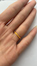 CRD克徠帝黃金戒指簡(jiǎn)約螺紋彈簧足金999實(shí)心戒指5G工藝送節日禮物 2.6g 15# 曬單實(shí)拍圖