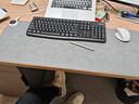 得力（deli）加熱鼠標墊加熱桌墊暖桌墊超大加長(cháng)發(fā)熱桌墊學(xué)生寫(xiě)字臺辦公室電腦桌面電熱加熱墊灰色80*32cm 曬單實(shí)拍圖