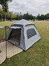 京東京造 公園前廳帳篷4.4㎡涂銀防曬加厚牛津布戶(hù)外露營(yíng)裝備3-4人米白色 曬單實(shí)拍圖