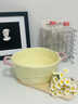 桂岐撞色雙耳湯碗泡拉面條吃米飯盒陶瓷大號盆家用沙拉學(xué)生宿舍酸奶菜 奶黃色8英寸【1150ML】 曬單實(shí)拍圖