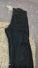 森馬（Semir）牛仔褲女冬季分割抓毛拖地褲2025酷颯風(fēng)顯腿長(cháng)彎刀褲109725124008 曬單實(shí)拍圖