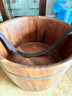 瑤妹泡腳桶木桶洗腳盆實(shí)木足浴盆家用木質(zhì)養生桶送女友 曬單實(shí)拍圖
