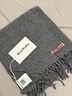 Acne Studios【禮物】流蘇羊毛窄款圍巾披肩兩用 麻灰色 均碼 曬單實(shí)拍圖