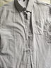 名創(chuàng  )優(yōu)品（MINISO）重磅牛津紡襯衫男豎條紋顯瘦春秋季日常休閑抗皺免燙翻領(lǐng)襯衣男士 【牛津紡條紋長(cháng)袖】灰白條 60棉40%滌綸 M 170 (男女同款) 曬單實(shí)拍圖