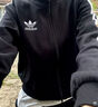 adidas休閑舒適三條紋立領(lǐng)夾克外套男裝秋季阿迪達斯官方輕運動(dòng)   黑色/白（推薦選大一碼）   S 曬單實(shí)拍圖
