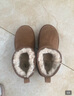 蘇茵茵冬季哈爾濱加絨棉靴厚底羊皮毛一體短筒雪地靴女毛毛短靴保暖棉鞋 常規版 栗色 厚底(羊皮毛一體) 39 曬單實(shí)拍圖
