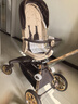 寶寶好V16MAX大輪版焦糖奶茶遛娃神器高景觀(guān)雙向嬰兒推車(chē)可坐可躺溜娃車(chē) 曬單實(shí)拍圖