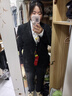 古緹琪職業(yè)西裝套裝女酒店經(jīng)理工作服春秋職業(yè)裝女裝套裝正裝女西服外套 黑色西服+褲子+襯衫 5XL 曬單實(shí)拍圖