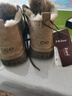 Z.R.Zoro奢侈品牌雪地靴男2025冬季新款羊皮毛一體防滑加絨加厚保暖棉鞋男 磨砂山茶色 41 曬單實(shí)拍圖