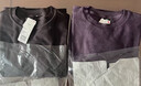優(yōu)衣庫女裝柔軟針織搖粒絨圓領(lǐng)套頭衫/長(cháng)袖抓絨衛衣T恤新款479609 479609/78絳紫色 L 曬單實(shí)拍圖