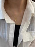 琳希黃金項鏈999足金鉆石愛(ài)心真鉆吊墜鎖骨鏈七夕情人節禮物送女友 鉆石-999足金項鏈 曬單實(shí)拍圖