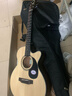 薩伽（SAGA）吉他sf600民謠初學(xué)入門(mén)男女薩迦木吉他jita薩嘎樂(lè )器 40英寸SA600C原木色A桶缺角 曬單實(shí)拍圖