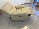 林氏家居真皮沙發(fā)客廳電動(dòng)功能沙發(fā)單人椅現代風(fēng)書(shū)房懶人椅躺椅家具G191 【彈坐感】奶杏色|頭層牛皮|電動(dòng)躺+手動(dòng)搖轉 單人位 曬單實(shí)拍圖