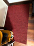 迪茵（DIYIN）入戶(hù)門(mén)地墊汽車(chē)腳墊絲圈門(mén)墊進(jìn)門(mén)蹭腳墊防滑墊 加厚黑紅80*120cm 曬單實(shí)拍圖