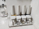 優(yōu)勤（YOUQIN）調料容器調料罐組合套裝調料盒鹽罐醬油醋調味瓶廚房家用高端油壺 【灰白9件套】調料瓶*4+調料罐*4+置物架 曬單實(shí)拍圖
