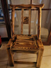 老式木椅農村實(shí)木靠背椅家用餐桌椅農家樂(lè )老人休閑椅子換鞋凳喂奶 坐33CM碳花松木清漆 曬單實(shí)拍圖