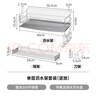 霜山瀝水架304不銹鋼碗碟收納架子多功能家用廚房臺面碗筷瀝水籃 【單層套裝】長(cháng)50.5*寬21*高18cm 曬單實(shí)拍圖
