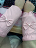 察今防水袖套女秋冬2025新款蝴蝶結可愛(ài)短款防污防臟成人上班工作套袖 防水珍珠結袖【粉色】 曬單實(shí)拍圖