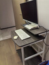 匠理小型電腦桌家用臺式迷你書(shū)桌可移動(dòng)床桌簡(jiǎn)易小戶(hù)型60 74cm電腦桌 白+灰橡木色桌面長(cháng)60 曬單實(shí)拍圖