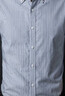 羅蒙（ROMON）長(cháng)袖襯衫男士秋冬季商務(wù)純棉襯衣男裝條紋職業(yè)裝上衣 灰蘭色 L 曬單實(shí)拍圖
