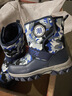 G.DUCKKIDS小黃鴨兒童雪地靴男童2024冬季加絨加厚保暖棉鞋防水防滑大童棉靴 藍色 F5678（冰面帶狼爪） 32 鞋內長(cháng)20.7CM 曬單實(shí)拍圖