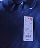 優(yōu)衣庫女裝羅紋高領(lǐng)T恤/長(cháng)袖小高領(lǐng)內搭25秋冬新款479588 68 深藍色 L /160/88A 曬單實(shí)拍圖