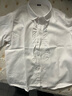衣諾坊兒童襯衫白色長(cháng)袖衫衣校服打底衫女童 襯衫：白色長(cháng)袖 130CM 曬單實(shí)拍圖