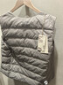 MUJI女式 輕量羽絨便攜式背心 馬甲馬夾女款女裝內膽25年冬季BD11EA5A 淺米色 M (160/84A) 曬單實(shí)拍圖
