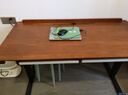 MUU家具實(shí)木電動(dòng)升降桌子帶抽屜學(xué)習書(shū)桌電競智能電腦桌辦公桌工作臺 密斯升降書(shū)桌-黃楊木【1.4米】 曬單實(shí)拍圖