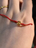 周六福足金黃金腳鏈腳繩女生日禮物定價(jià)A089490約0.25-0.45g21+4cm 曬單實(shí)拍圖