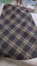 朵世界格紋開(kāi)叉毛呢半身裙女秋冬加厚復古高腰顯瘦a字中長(cháng)款格子包臀裙 咖格-加厚面料 XXL碼(131-145斤選擇) 曬單實(shí)拍圖