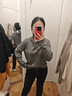 優(yōu)衣庫女裝可機洗紐花針織連帽套頭衫/25秋冬新款478871 01 乳白色 M /160/84 曬單實(shí)拍圖