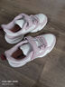鴻星爾克（ERKE）童鞋女童中大童彈力加棉魔術(shù)貼兒童運動(dòng)慢跑鞋橡芽白/霧粉37 曬單實(shí)拍圖