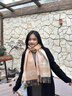 恒源祥羊毛圍巾女秋冬季擋風(fēng)披肩女士保暖長(cháng)圍脖女生日禮物送媽媽禮盒裝 曬單實(shí)拍圖