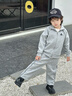 匹克男童套裝2025帥氣春秋新款運動(dòng)套裝6-12歲男套裝潮搭寬松衛衣褲子 灰色 130 曬單實(shí)拍圖