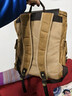 Geremen 防水蠟染帆布男包配牛皮雙肩包復古背包戶(hù)外旅行包大容量包 9151 卡其色 曬單實(shí)拍圖