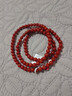 石玥珠寶精品5-6mm涼山南紅瑪瑙手串轉(zhuǎn)運(yùn)珠手鏈項(xiàng)鏈男女士款 水晶瑪瑙 曬單實(shí)拍圖
