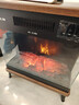 先鋒（SINGFUN）石墨烯取暖器臺地兩用電暖器家用暖風(fēng)機壁爐 LED數顯屏離線(xiàn)語(yǔ)音木紋質(zhì)感DBL-GY1R 曬單實(shí)拍圖