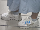 唐獅（TonLion）女鞋秋季厚底老爹鞋女士韓版鞋子女學(xué)生運動(dòng)小白鞋 米色網(wǎng)面 38碼 曬單實(shí)拍圖