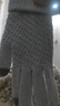 靠森（Kaooseen）保暖手套冬季男女加絨觸屏戶(hù)外騎行電動(dòng)車(chē)摩托車(chē)防風(fēng)防寒加厚手套 灰色-【均碼】男女通用 曬單實(shí)拍圖