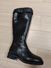 森達騎士靴女2025冬季新款商場(chǎng)同款潮流高級牛皮長(cháng)筒過(guò)膝靴4EU80DC5 黑色單里 38 曬單實(shí)拍圖