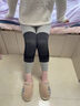 莫爾康日本石墨烯保暖護膝蓋蓋腿上保暖老寒腿男女保護關(guān)節防寒防滑護膝 灰色純棉款 XL 【建議130-160斤】 曬單實(shí)拍圖