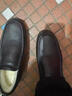 普步仕品牌真皮皮鞋男2025冬季新款加厚羊皮毛一體鞋男防滑加絨保暖鞋男 黑色羊毛款 41 曬單實(shí)拍圖