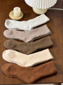 北極絨5雙裝羊毛襪子女秋冬季加絨加厚保暖雪地羊絨中長(cháng)筒地板毛圈棉襪 曬單實(shí)拍圖
