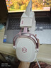 漫步者（EDIFIER）HECATE G5無(wú)線(xiàn)版游戲耳機頭戴式2.4G藍牙有線(xiàn)三模電競電腦筆記本csgo吃雞fps手游耳麥超長(cháng)續航 霧光粉【可拆貓耳版】+耳機支架 7.1音效+三模鏈接 曬單實(shí)拍圖