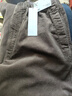 優(yōu)衣庫合作款/男裝女裝燈芯絨工裝褲/休閑褲褲子25秋冬新款479822 36 褐色 L /175/88A 曬單實(shí)拍圖