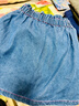 納維凱爾意大利小帆船女童牛仔短裙夏季時(shí)尚中大童涼感裙子休閑兒童半身裙 【涼感牛仔】牛仔藍 130 曬單實(shí)拍圖