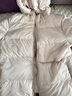鴨鴨（YAYA）羽絨服女時(shí)尚休閑短款厚款秋冬小個(gè)子寬松休閑連帽保暖外套KL 香草米色 L /165 曬單實(shí)拍圖